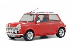 Solido 1/18 Mini Cooper 1.3i Sport Red 1997 Red with Flag Roof image