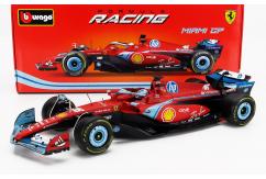 Bburago 1/18 Scuderia Ferrari SF-24 F1 #16 Charles Leclerc - Miami GP image