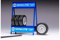 IXO Models 1/18 Mini Lite Wheel, Tire & Stand Set image