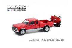 Greenlight 1/64 1991 GMC Sonoma with 1920 Indian Motorcycle image
