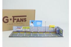 G-Fans 1/64 Japanese Carpark Scene with LED Street Lights image