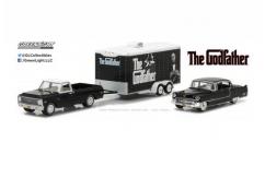 Greenlight 1/64 1972 Chevy C-10 with 1955 Cadillac Fleetwood image