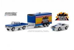 Greenlight 1/64 1972 Ford F-100 with 1976 Ford Mustang image