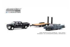 Greenlight 1/64 2018 RAM 2500 with 1958 Plymouth & Trailer image