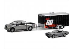 Greenlight 1/64 2020 Ford F-150 XL with 1967 Custom Ford Mustang Eleanor image