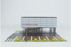 G-Fans 1/64 Porsche Dealership Showroom with LED Lights image