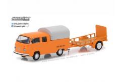 Greenlight 1/64 1978 Volkswagen T2 with Canopy & Utility Trailer image