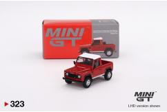 Mini GT 1/64 Land Rover Defender 90 Pickup Masai Red image