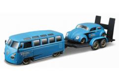 Maisto 1/24 Volkswagen Samba & VW Beetle Elite Transport image