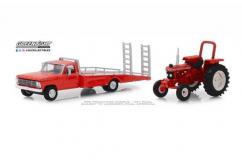 Greenlight 1/64 1969 Ford F-350 with 1985 Ford 5610 Tractor image