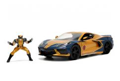 Jada 1/24 2020 Chevrolet Corvette Stingray C8 w/ Wolverine image