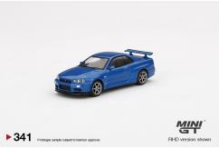 Mini GT 1/64 Nissan Skyline GT-R (R34) V-Spec II Bayside Blue image