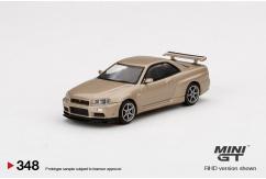 Mini GT 1/64 Nissan Skyline GT-R (R34) M-Spec Silica Breath image