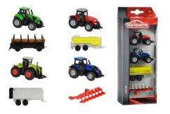 Majorette Farm Tractor & Trailer 4pc Set Farm Series image
