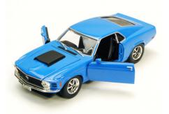 Motormax 1/18 Ford Mustang Boss 429 1970 - Blue image