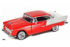 Motormax  1/24 1955 Chev Bel Air - Red/White image