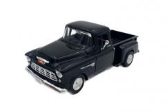 Motormax  1/24 1955 Chevy 5100 Stepside Pick Up Black image