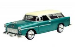 Motormax 1/24 1955 Chevrolet Nomad - Green image