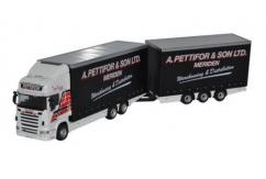 Oxford  1/76 Scania R480 Topline Truck & Trailer Unit A Pettifor & Son Ltd image