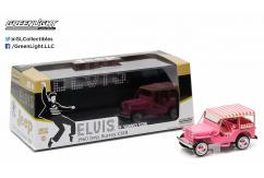 Greenlight 1/43 1960 1960 Jeep Surrey CJ3B- Elvis Presley Pink image