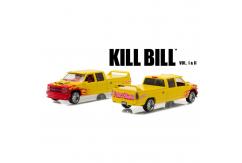 Greenlight 1/43 1997 Custom Crew Cab- 'Pussy Wagon' Yellow/Red Flames image