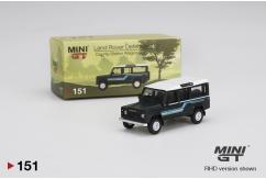 Mini GT 1/64 Land Rover Defender 110 1985 County Wagon image