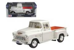 Motormax  1/24 1955 Chevy Stepside Pick Up White  image