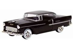 Motormax  1/43 1955 Chevrolet Bel Air Hard Top Black  image