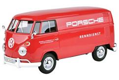 Motormax  1/24  Volkswagen Type 2 (T1) Delivery Van- Porsche Red  image