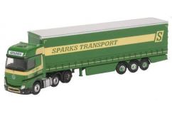 Oxford  1/76 Mercedes Actros GSC Curtainside Sparks image