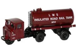 Oxford  1/76 Scammell Mechanical Horse    Tanker Trailer LMS image