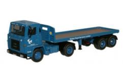 Oxford  1/76 Scania 110 Flatbed Trailer British Road Services image