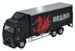 Oxford  1/76 Volvo FH 6 Wheel Curtainside- Brains  image