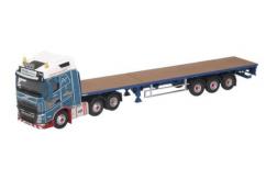 Oxford  1/76 Volvo FH4 (g) Flatbed Trailer  P Mckerral & Co Ltd image