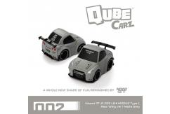 Mini GT Nissan GT-R R35 LB★WORKS Type 1 Version 1 Matte Grey QubeCarz image
