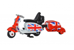Oxford 1/76 Scooter & Trailer image