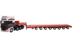 Oxford 1/76 Scania Topline Nooteboom Low Loader - Smiths image