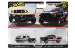 Hot Wheels Premium Ford Bronco R / '17 Ford F-150 Raptor Twin Pack image