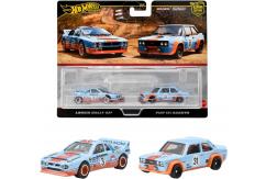 Hot Wheels Premium Lancia Rally 037 / Fiat 131 Abarth Gulf Oil Twin Pack image