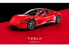 Hommat 1/64 Tesla Roadster Concept Red image