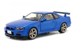 Solido 1/18 Nissan Skyline GT-R (R34) 1999 Bayside Blue image