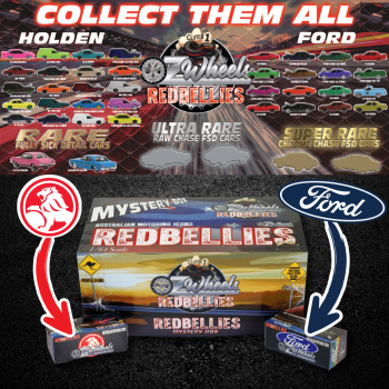 OZ Wheels 1/64 Holden & Ford Redbellies - Mystery Box !!