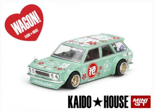 Mini GT 1/64 Datsun 510 Pro Wagon Street Kaido House Hanami V2 image