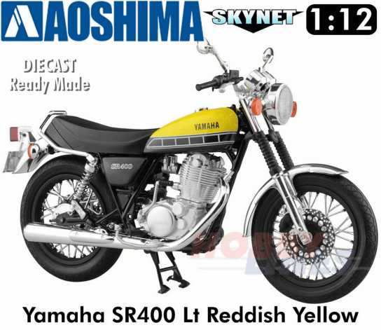 Aoshima 1/12 Yamaha SR400 - Red/Yellow image