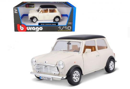 Bburago 1/18 1969 Mini Cooper Beige image