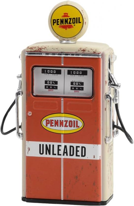 Greenlight 1/18 1954 Tokheim 350 Gas Pump Pennzoil Unleaded image
