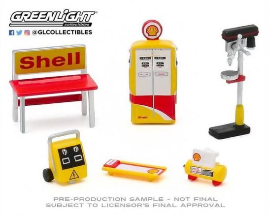 Greenlight 1/64 Shop Tool Accessories - Shell Oil image