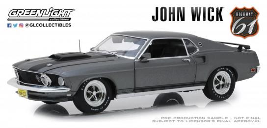 Greenlight 1 18 1969 Ford Mustang Boss 429 John Wick Highway 61