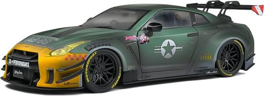 Solido 1/18 Nissan GT-R R35 LB Body Kit 2.0 Army Fighter 2022 image