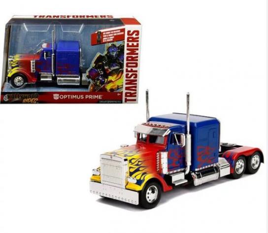 Jada 1/24 Optimus Prime Blue with Flames image